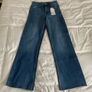 Zara high waisted wide leg jeans